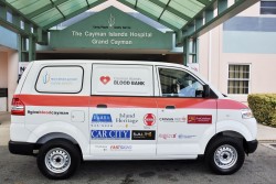 Hurley’s Media and Car City present first Cayman Islands Blood Bank van