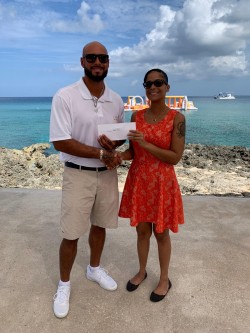 Oasis Aqua Park donates funds to the Cayman Heart Fund