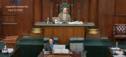 Legislative Assembly Holds Historic Sitting