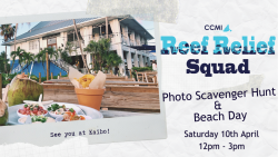 Photo scavenger hunt & beach day event to support coral reef research and restoration
