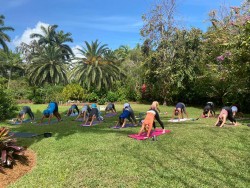 Bliss Yoga raises funds for Children's Garden