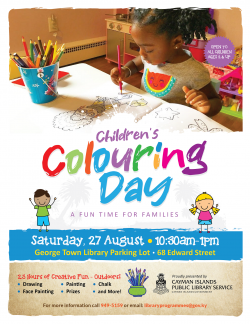 Get Creative with Children’s Colouring Day at the George Town Library!