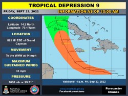 TD 9 - 10 a.m. Update - 23/9/22