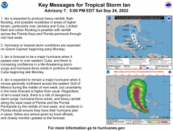 Tropical Storm Ian Public Advisory