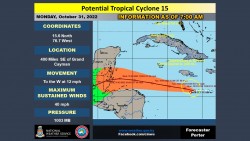 8AM UPDATE: A Tropical Storm Watch is in effect for Grand Cayman