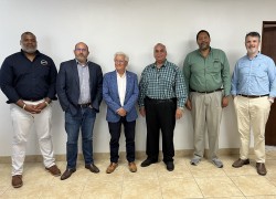 OfReg leadership visits Cayman Brac