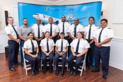 CAL celebrates promotions and new hires of Caymanian pilots