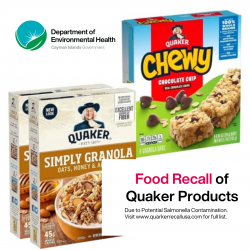 Recall of Quaker’s Products