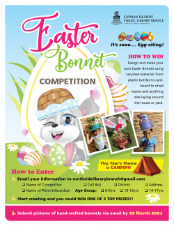 Get Creative with the Easter Bonnet Competition