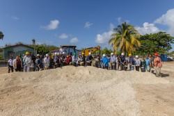 Minister of PAHITD and NHDT Break Ground on New Affordable Housing Initiative Development in West Bay