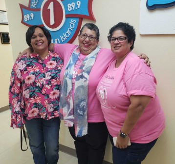 Clerical Officer Ava Jaggernath, Deputy Director Paulette Conolly-Bailey and Librarian/Traffic Officer Martha Watler