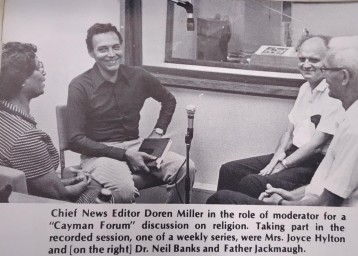 Radio Cayman's Doren Miller and guests