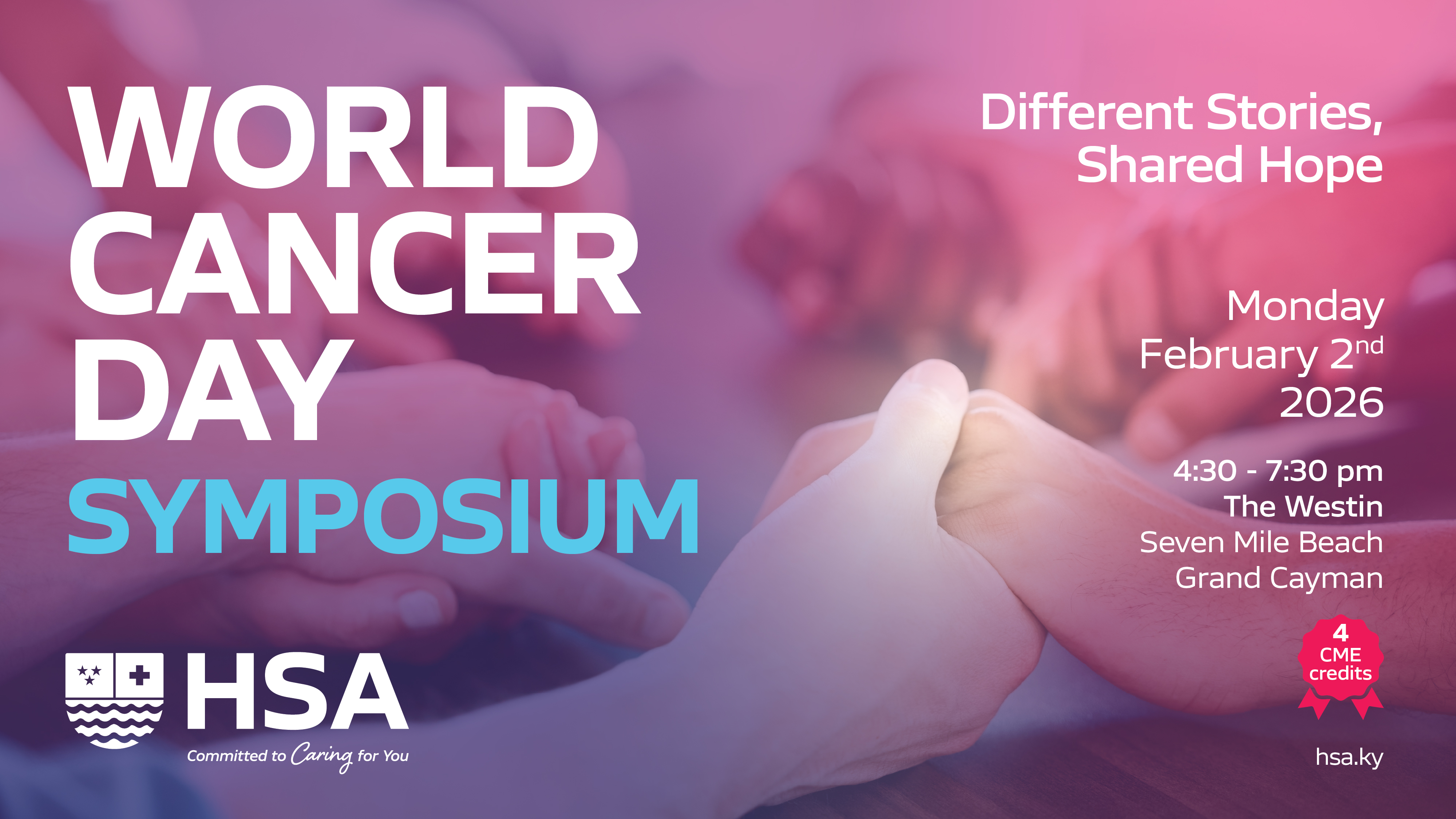 HSA to Offer ‘Different Stories, Shared Hope’ at Cancer Symposium on Feb 2