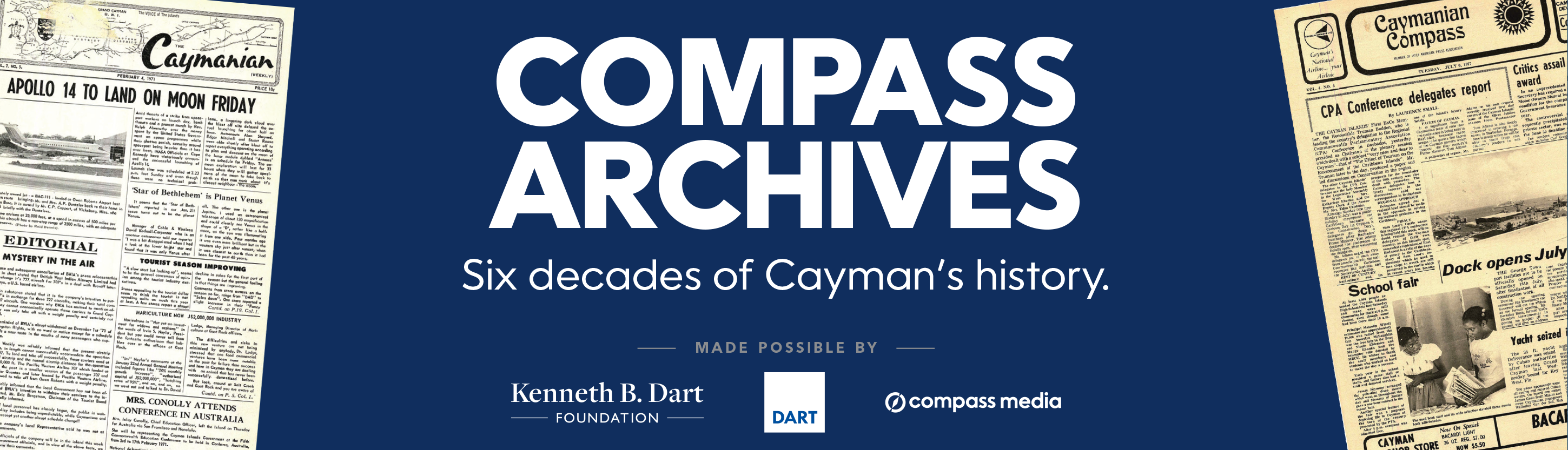 Cayman Compass Unveils 60 Years of News in Newly Digitized Public Archives