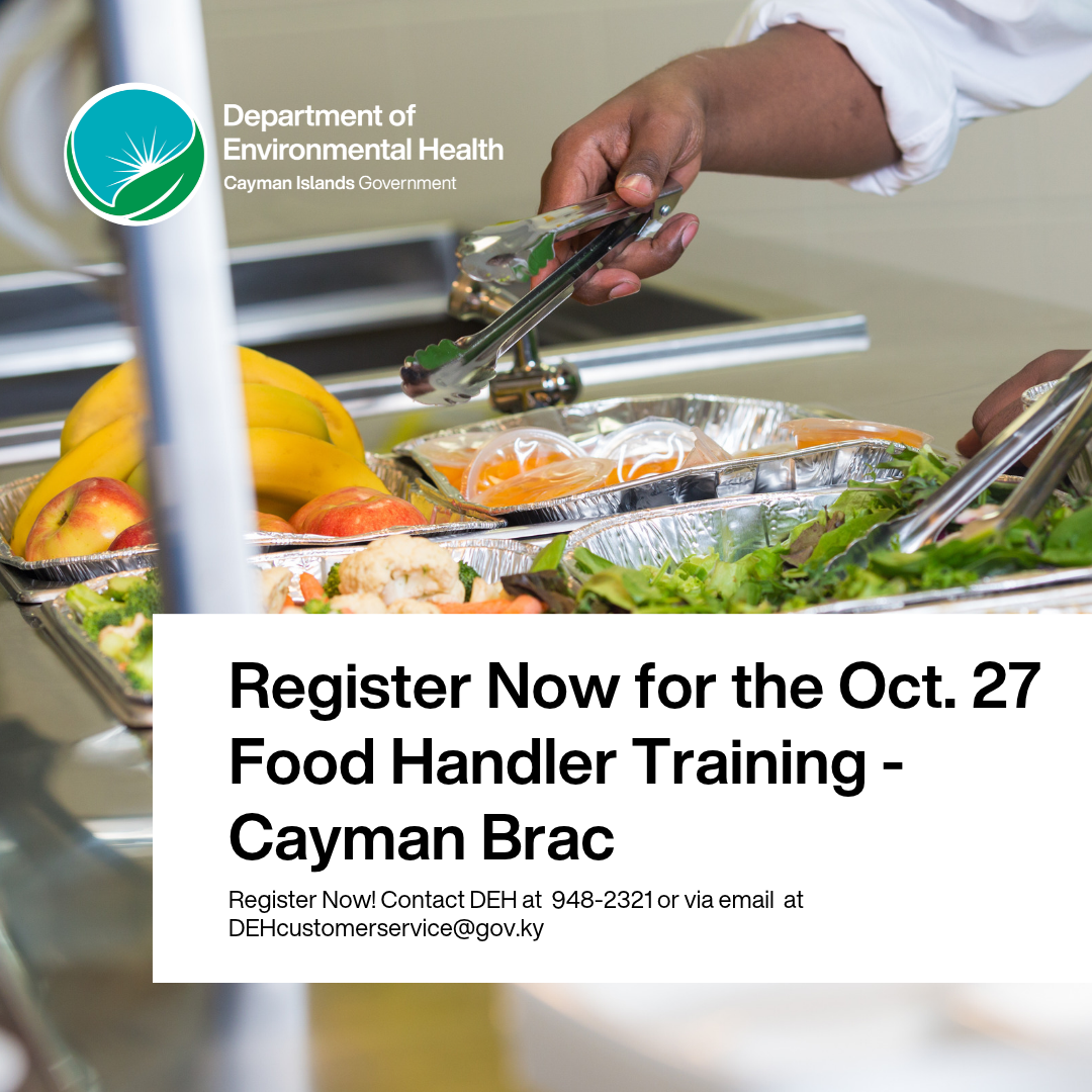 Food Handlers Training in Cayman Brac on Oct. 27
