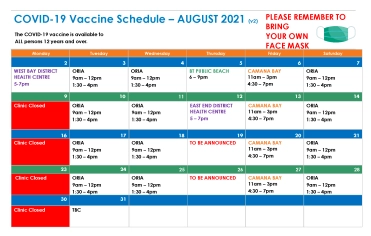 Public Health Updates Covid 19 Vaccination Schedule