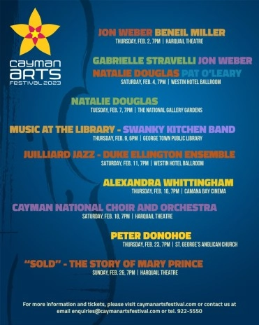 The 2023 Cayman Arts Festival gets under way next week