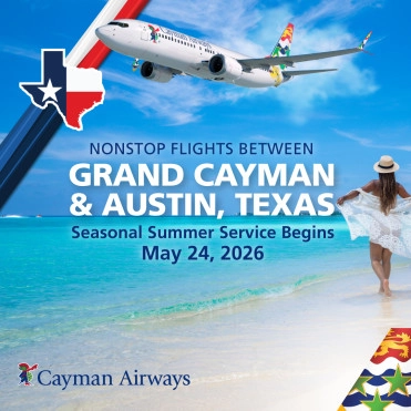 Cayman Airways announces new nonstop summer service between Cayman and Austin, Texas