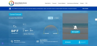 National Weather Service Unveils Upgraded Website with Real-Time Data and Expanded Marine Tools