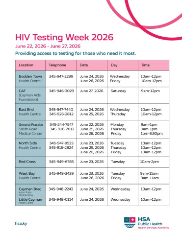 Free HIV testing available during HIV testing week 2026