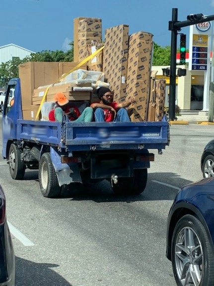 RCIPS Traffic Unit Warns Against Vehicles Travelling With Unsafe Loads