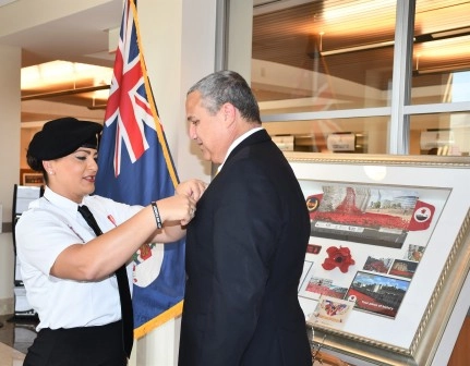 Government Officials Gather for Poppy Pinning