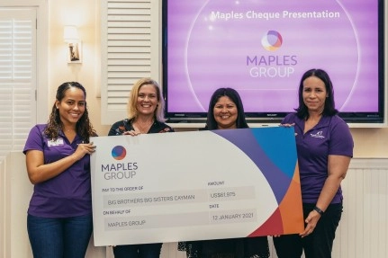 Maples Group Donations Support Mentoring, Shelter and Crisis Services