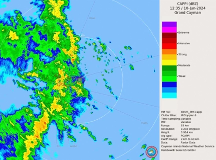 9AM Bulletin from the National Cayman Islands National Weather Service