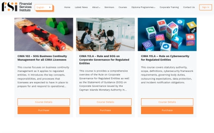 Financial Services Institute launches suite of CIMA focused online courses