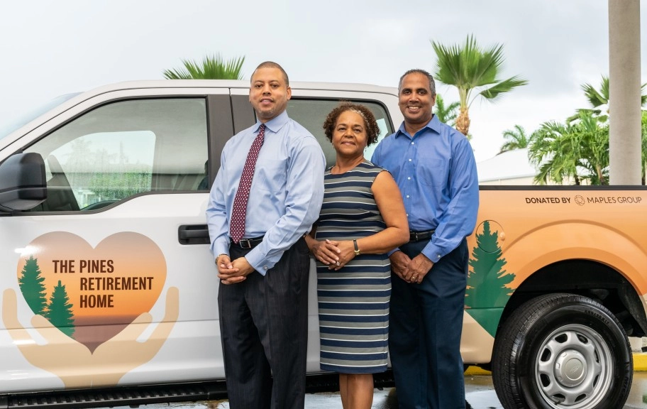 Maples Group Supports Pines Retirement Home with Vehicle Donation Assisted by Ministry of Community Affairs