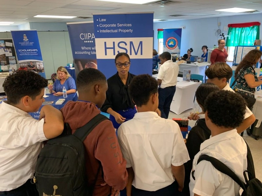 HSM Gives Career Advice in Cayman Brac