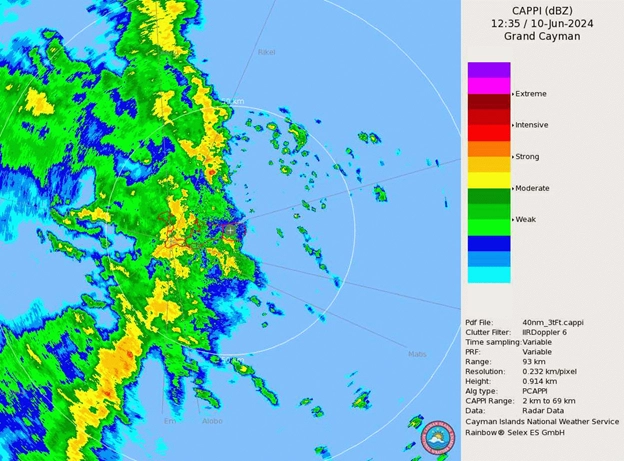 9AM Bulletin from the National Cayman Islands National Weather Service