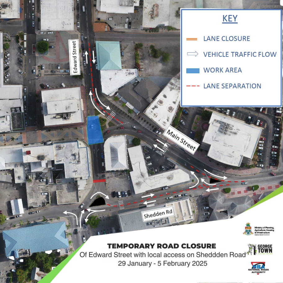 Road Closure of Edwards Street, George Town