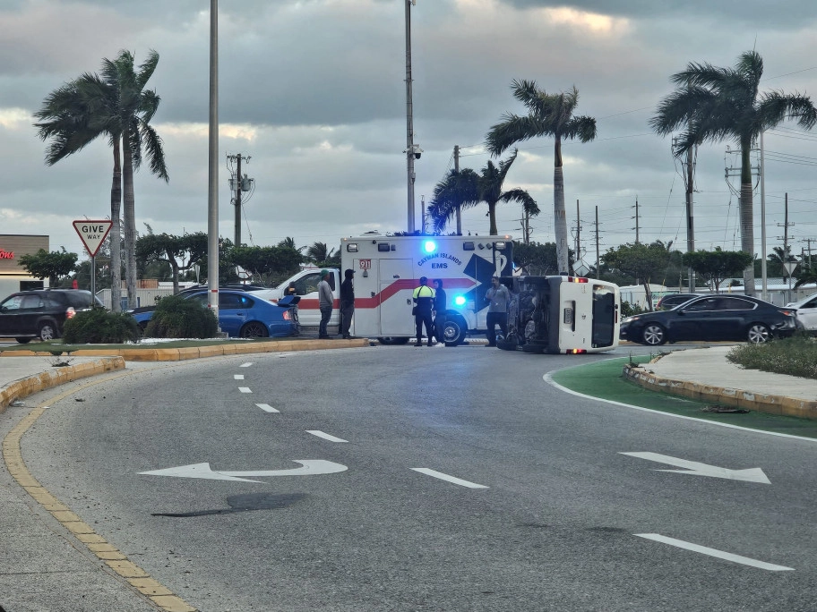 Police Respond to Two-Vehicle Collision at Chrissie Tomlinson Roundabout