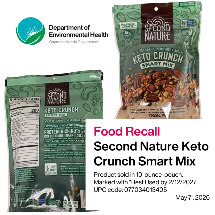 Food Recall on Second Nature Keto Crunch Smart Mix