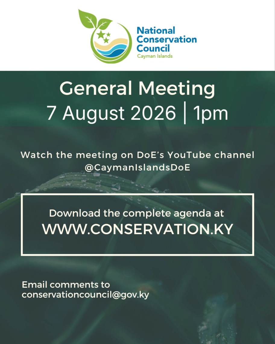 The National Conservation Council will hold their next General Meeting on Friday, August 7th at 1pm.