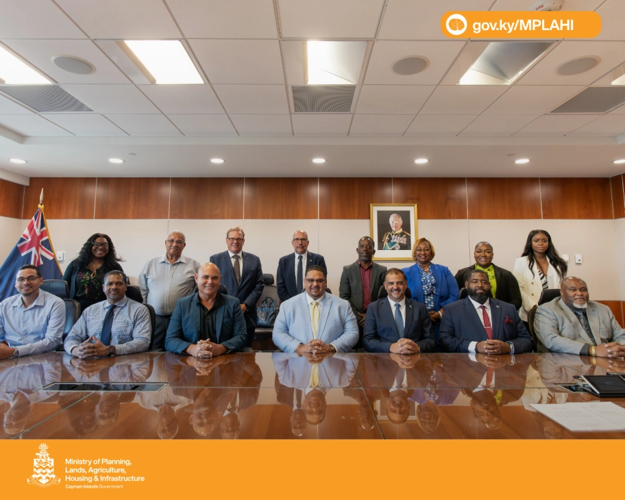 Minister Jay Ebanks Welcomes Bahamas Delegation for Planning and Digital Transformation Talks