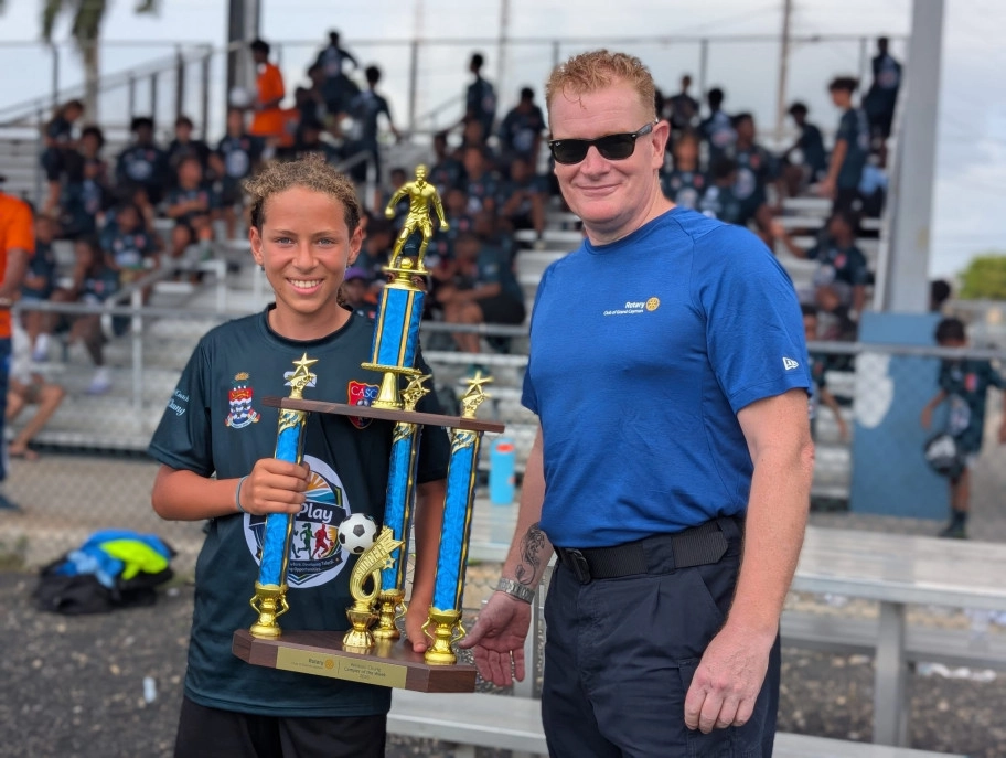 Rotary Club of Grand Cayman Supports CASC Football Camp