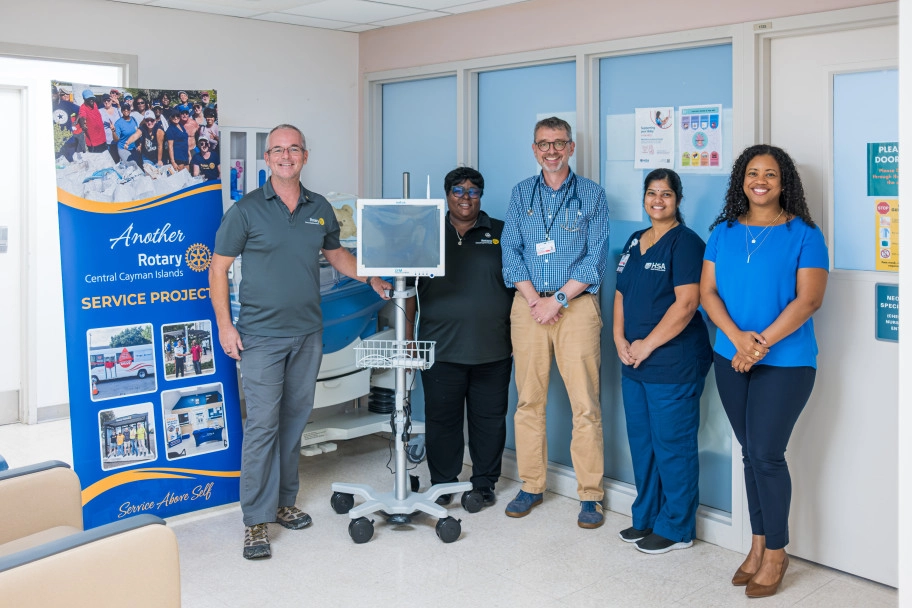 HSA’s NICU Receives Brain Wave Monitor  from Rotary Central Cayman Islands
