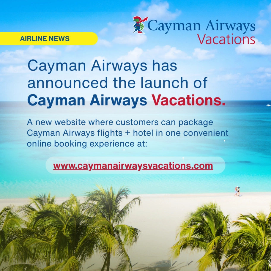 Cayman Airways Launches New Vacation Booking Website