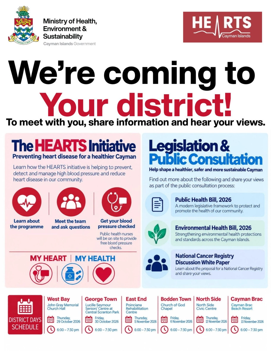 HEARTS Initiative Coming to the Cayman Islands to Strengthen Heart Health